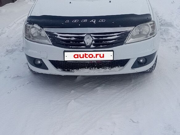 2011 Renault Logan I Рестайлинг, белый, 350000 рублей - вид 1