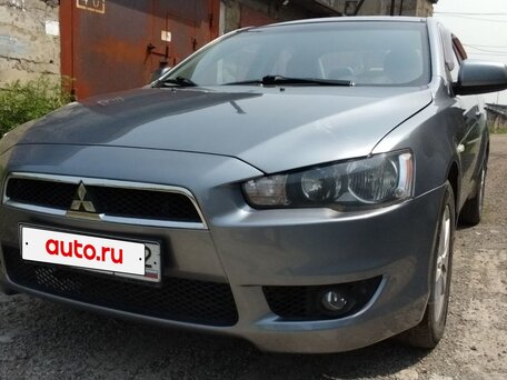 2012 Mitsubishi Lancer X Рестайлинг, серый, 780000 рублей, вид 4