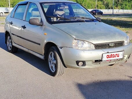 2007 Lada (ВАЗ) Kalina I, жёлтый, 100000 рублей, вид 4