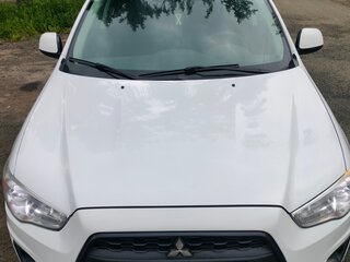 2014 Mitsubishi ASX I Рестайлинг, белый, 1130000 рублей, вид 2