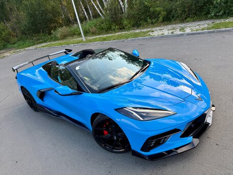 2021 Chevrolet Corvette Stingray C8, голубой, 13190000 рублей, вид 4