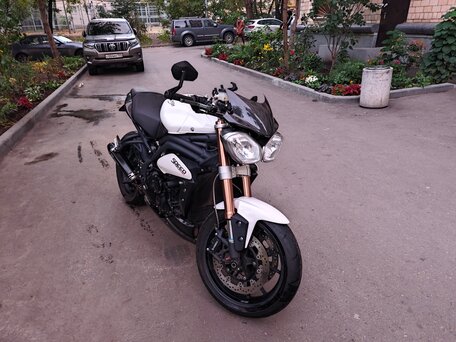 2011 Triumph Speed Triple, белый, 650000 рублей, вид 2