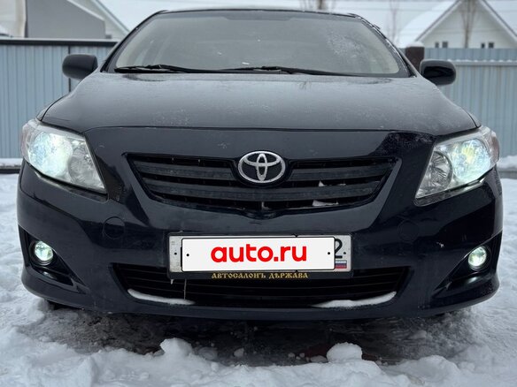 2008 Toyota Corolla X (E140, E150), чёрный, 599000 рублей - вид 1