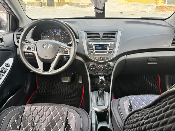 2015 Hyundai Solaris I Рестайлинг, серый, 970000 рублей - вид 15