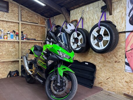 2020 Kawasaki Ninja 400, зелёный, 595000 рублей, вид 1