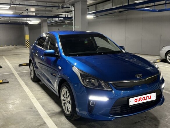 2017 Kia Rio IV, синий, 1420000 рублей