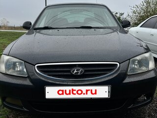 2008 Hyundai Accent ТагАЗ II, чёрный, 550000 рублей, вид 1