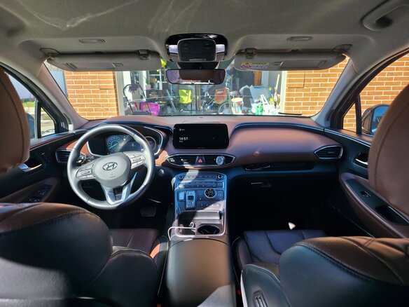 2021 Hyundai Santa Fe IV Рестайлинг, серый, 4200000 рублей - вид 12