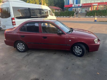 2005 Hyundai Accent ТагАЗ II, красный, 200000 рублей, вид 2