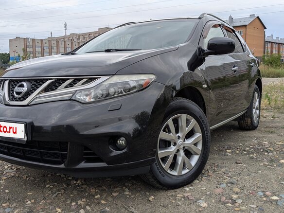 2012 Nissan Murano II (Z51) Рестайлинг 2, чёрный - вид 2