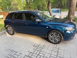 2007 Mazda 3 I (BK) Рестайлинг, синий, 335000 рублей, вид 3