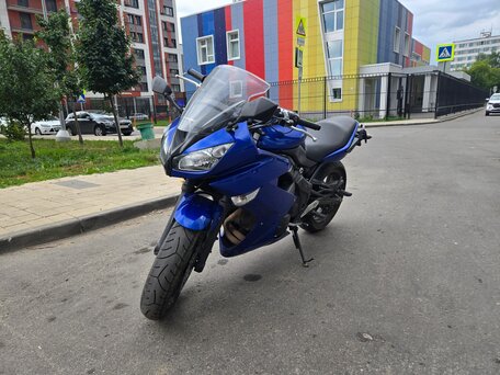 2015 Kawasaki ER-6F (Ninja 650R), синий, 500000 рублей, вид 3