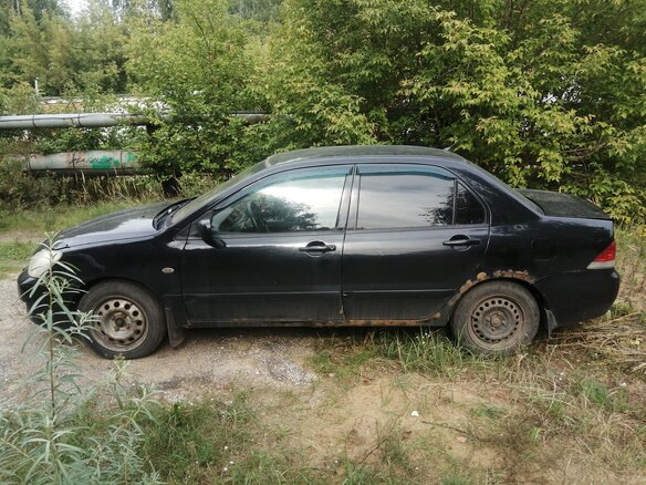 2007 Mitsubishi Lancer IX Рестайлинг, чёрный - вид 3