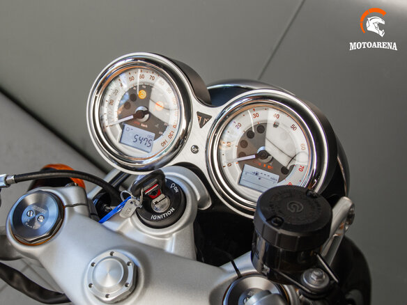 2022 Triumph Thruxton, чёрный, 1331647 рублей - вид 9