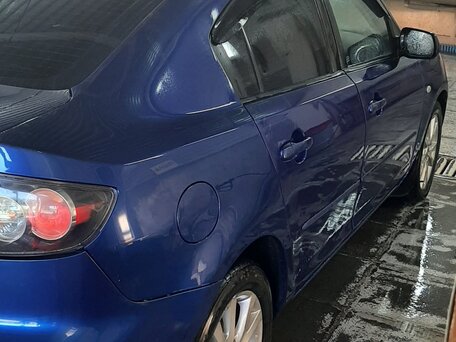 2006 Mazda 3 I (BK) Рестайлинг, синий, 500000 рублей, вид 3