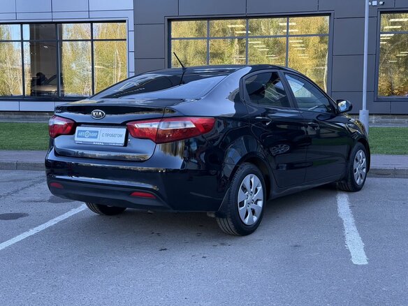 2012 Kia Rio III, чёрный - вид 4