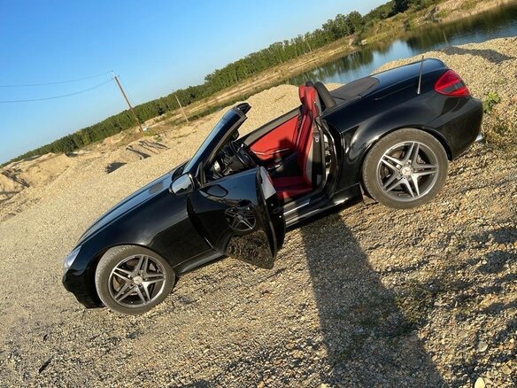 2009 Mercedes-Benz SLK-Класс 280 II (R171) Рестайлинг, чёрный, 2550000 рублей - вид 2