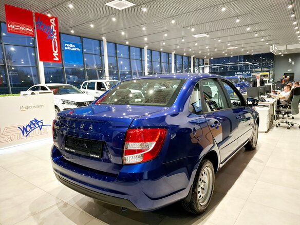 2025 Lada (ВАЗ) Granta I Рестайлинг, синий - вид 1