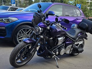 2004 Yamaha XV 1700 Warrior, синий, 520000 рублей, вид 1