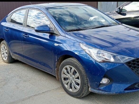 2023 Hyundai Accent V Рестайлинг, синий, 2200000 рублей