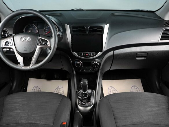 2016 Hyundai Solaris I Рестайлинг, синий, 979000 рублей - вид 11