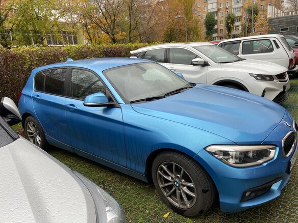 2018 BMW 1 серии 118i II (F20/F21) Рестайлинг 2, синий