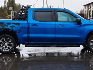 2022 Chevrolet Silverado Double Cab IV (T1XX) Рестайлинг, синий, 6830000 рублей, вид 5