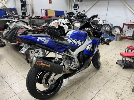 2001 Yamaha YZF-R1, синий, 500000 рублей, вид 3