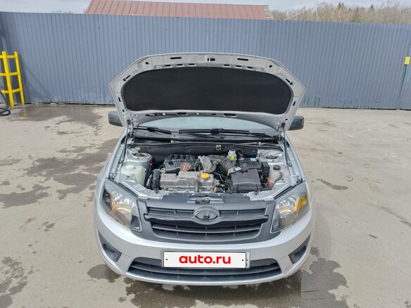 2014 Lada (ВАЗ) Granta I, серебристый, 435000 рублей - вид 4