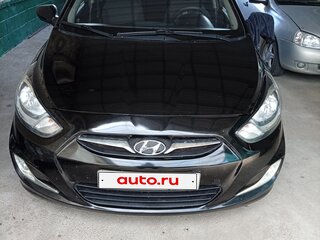 2013 Hyundai Solaris I, чёрный, 600000 рублей, вид 1