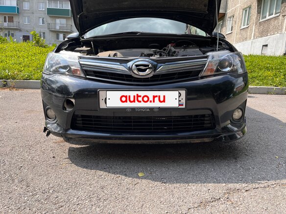 2013 Toyota Corolla Fielder XI (E160, E170, E180), чёрный, 1150000 рублей - вид 1