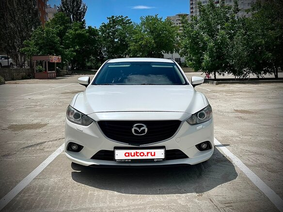 2015 Mazda 6 III (GJ) Рестайлинг, белый, 1400000 рублей - вид 2