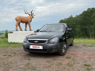 2009 Lada (ВАЗ) Priora I, чёрный, 350000 рублей, вид 3