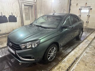 2016 Lada (ВАЗ) Vesta I, зелёный, 800000 рублей, вид 1