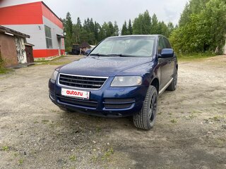 2003 Volkswagen Touareg I, синий, 730000 рублей, вид 1