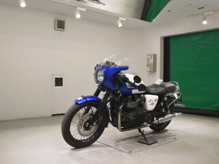 2014 Triumph Bonneville T100, синий, 860000 рублей, вид 4