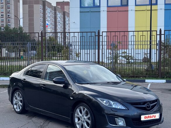 2008 Mazda 6 II (GH), чёрный - вид 2