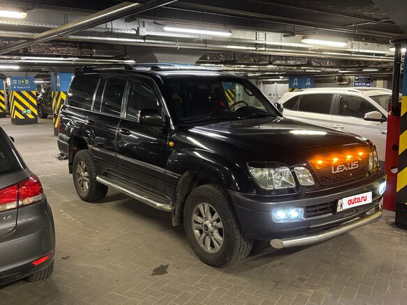 2003 Lexus LX 470 II Рестайлинг, чёрный - вид 2