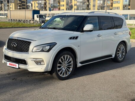 2014 Infiniti QX80 I Рестайлинг, белый, 1500000 рублей, вид 1