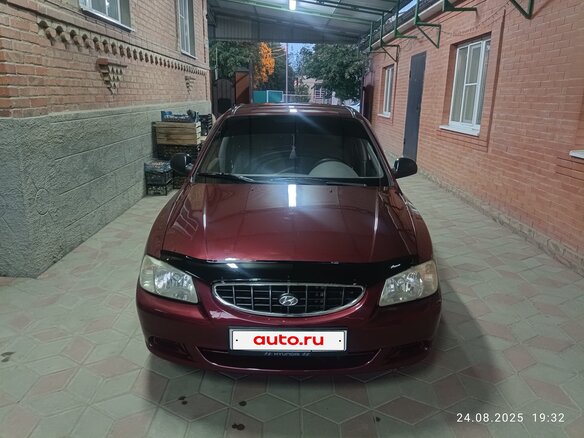 2008 Hyundai Accent ТагАЗ II, красный, 430000 рублей