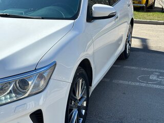 2016 Toyota Camry US Market VII (XV50) Рестайлинг, белый, 1800000 рублей, вид 2