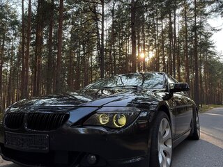 2005 BMW 6 серии 645i II (E63/E64), чёрный, 1100000 рублей, вид 4
