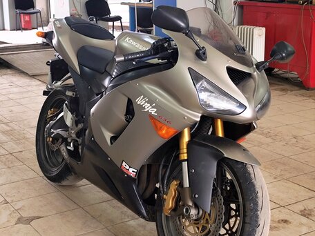 2006 Kawasaki ZX-6 Ninja, золотистый, 485000 рублей, вид 1