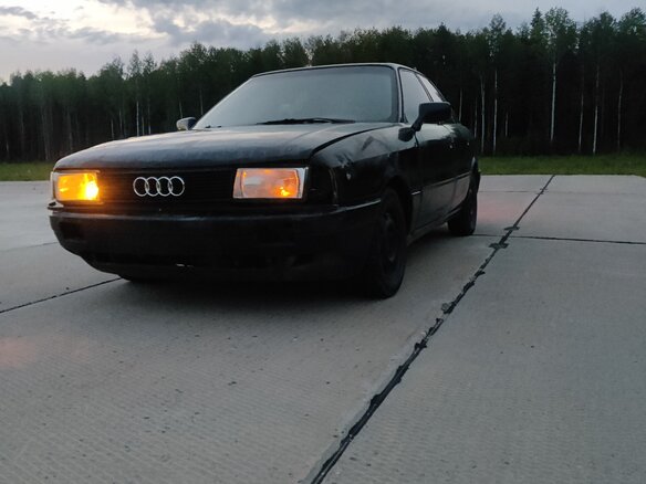 1990 Audi 80 IV (B3), чёрный, 70000 рублей - вид 2