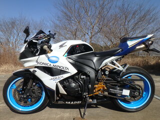 2008 Honda CBR 600RR, синий, 680000 рублей, вид 1