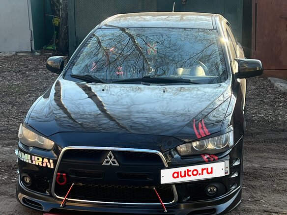 2012 Mitsubishi Lancer X Рестайлинг, чёрный, 980000 рублей