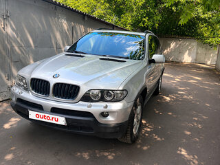 2004 BMW X5 3.0i I (E53) Рестайлинг, серебристый, 1190000 рублей, вид 1
