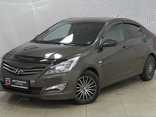 2015 Hyundai Solaris I Рестайлинг, коричневый, 949000 рублей, вид 2