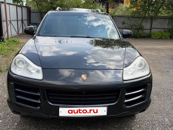 2008 Porsche Cayenne I Рестайлинг (957), чёрный - вид 2