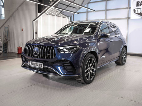 2024 Mercedes-Benz GLE AMG 53 AMG II (V167) Рестайлинг, синий, 14858816 рублей, вид 3